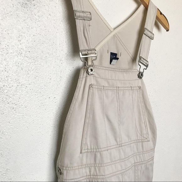 Gap Cream Overall Dress Size S - Picture 2 of 10